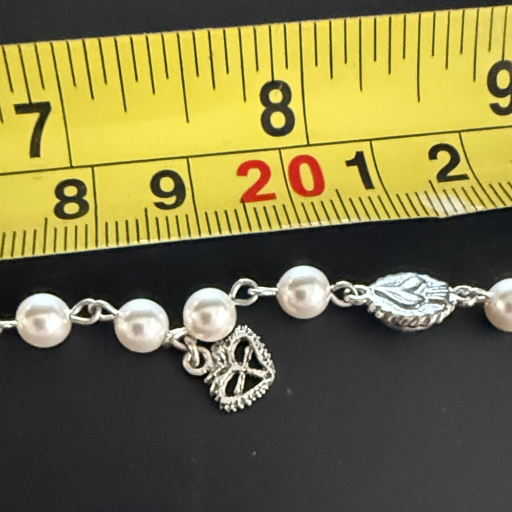 VSA PEARL BEADED WRAP NECKLACE 6MM PEARLS CREAM - NWT - Picture 6 of 11